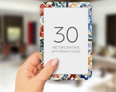 Business Networking Affirmation Cards for Professional Development, Small Business Manifesting Kit, Motivational Quotes Mindfulness Gift
