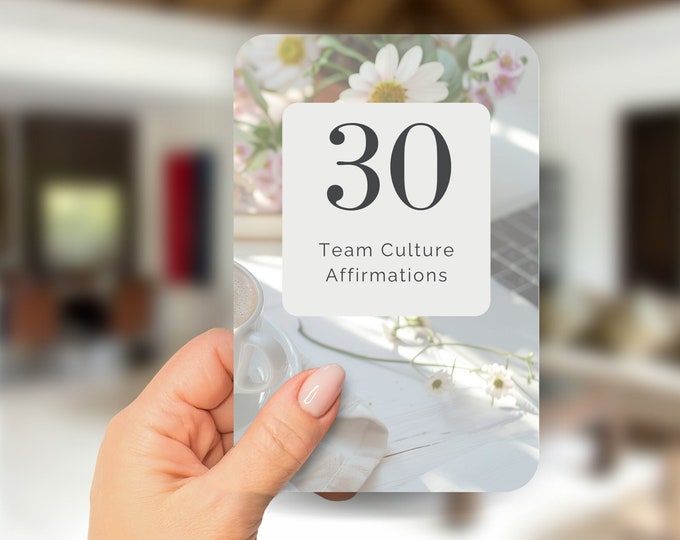 Team Culture Affirmation Cards, Employee Engagement Affirmation Deck, Business Coach, HR Professional, Team Harmony Positive Quotes