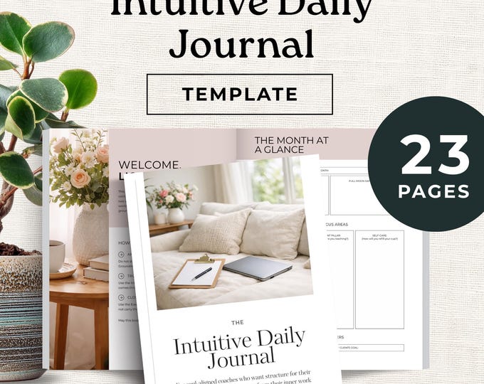 Intuitive Daily Journal and Ritual Workbook for Coaches, Spiritual Planner
