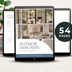 Interior Designer Digital Planner, PDF Download, GoodNotes, Studio & Project Management, Client Onboarding, Business Tools, Weekly Planner