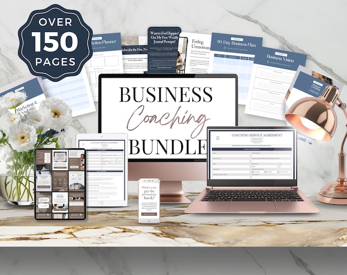 Business Coaching Bundle, Social Media Kit, Instagram Template, Coaching Forms & Business Templates