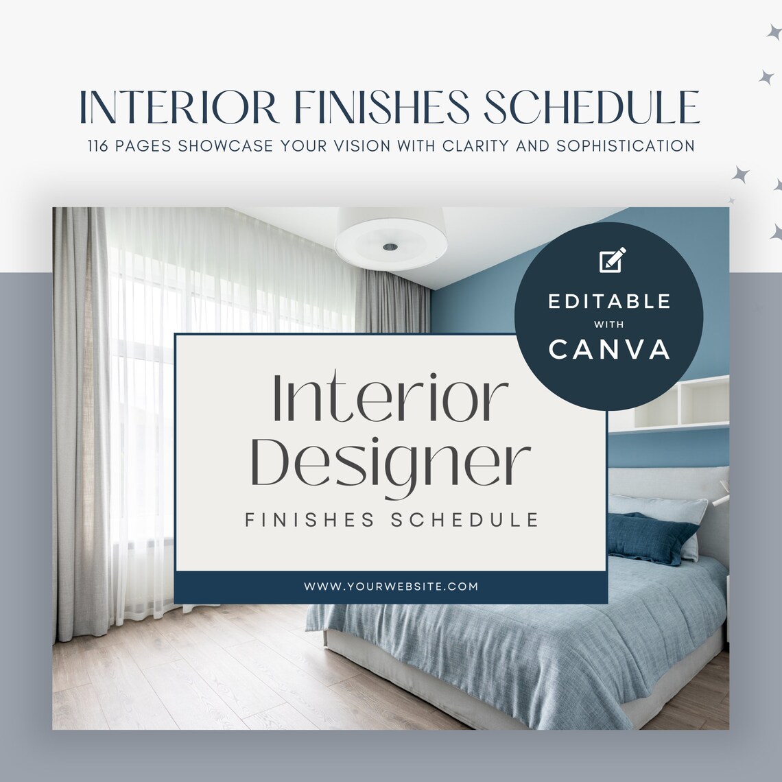 Interior Design Finishes Schedule Canva Template, Fixtures and Finishes ...