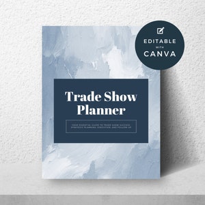 Trade Show Planner Printable, Trade Show Checklist PDF, Event Planning Organizer, Vendor Booth Planner, Trade Show Preparation Guide