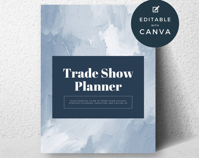 Trade Show Planner Printable, Trade Show Checklist PDF, Event Planning Organizer, Vendor Booth Planner, Trade Show Preparation Guide
