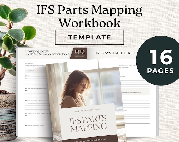 IFS Parts Mapping Workbook Canva Template, Internal Family Systems Therapy Journal, Parts Work PDF