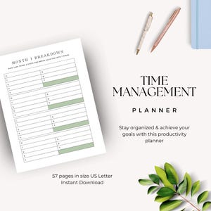 Time Management Planner for Business Leader, Strategic Productivity Guide, Weekly & Daily Schedule Organizer, Entrepreneur Task Manager