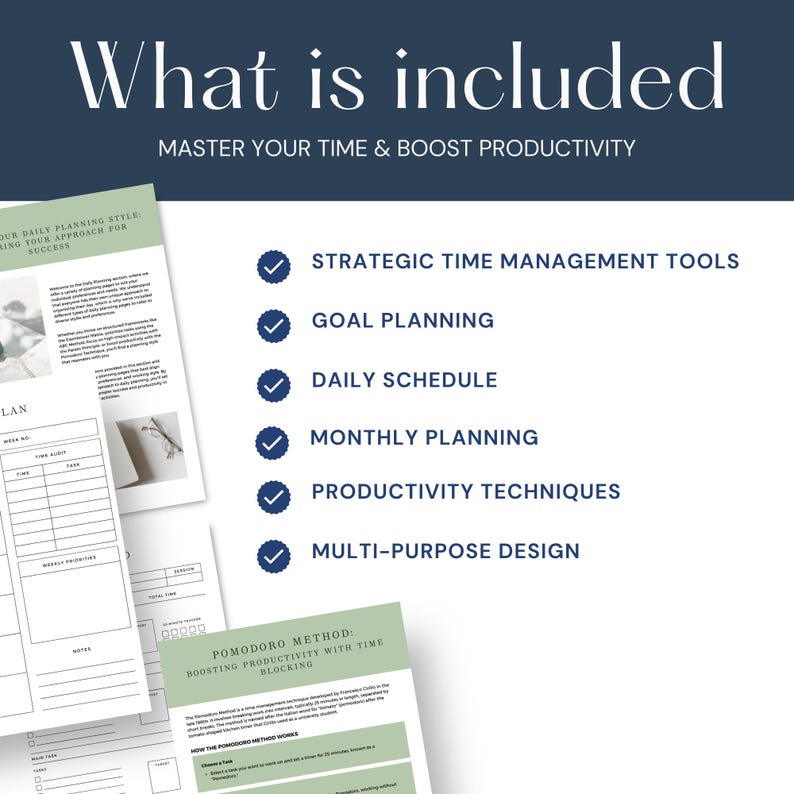 Time Management Planner for Business Leader, Strategic Productivity ...