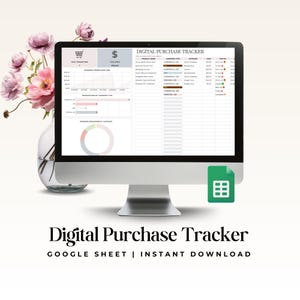 Digital köpspårare, produkt- och tillgångsspårare i Google Sheets för onlineföretag