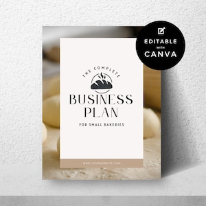 Business plan per panetterie, Business plan per piccole panetterie, modello Canva per proposte di attività commerciali, modelli di business plan per panetterie già pronti