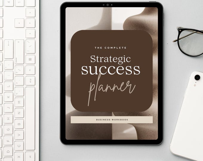 Strategic Success Planner, 7 Figure Mindset, Business Growth, Printable Workbook, Entrepreneur Planner, Goal Setting Mindset Shift