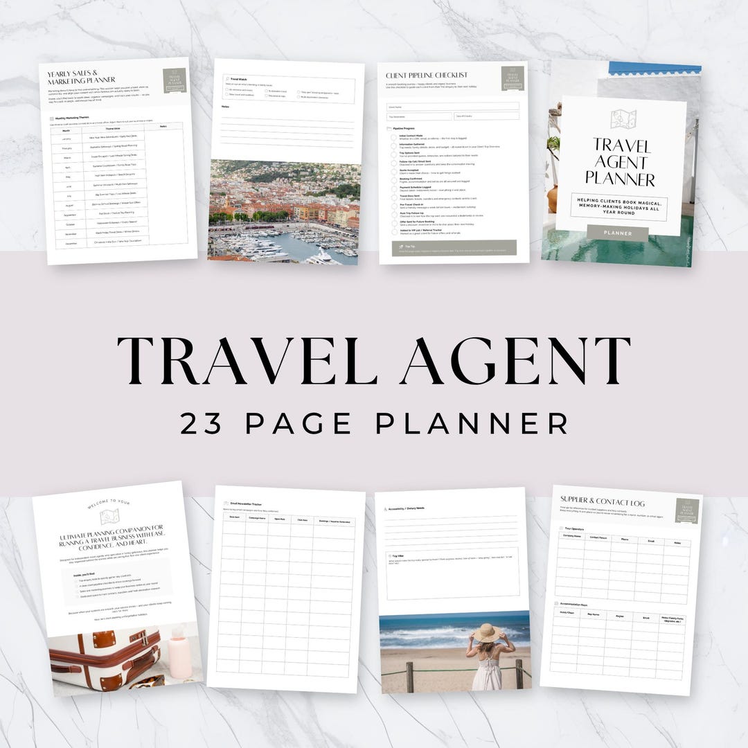 Travel Agent Worksheet.pdf Travel Agent Planner, Client Trip Overview, Travel Agent Business ...