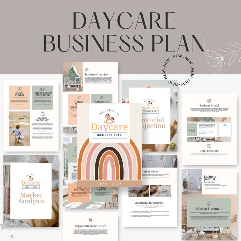 Daycare Business Plan for Business Startup 31page Editable Daycare