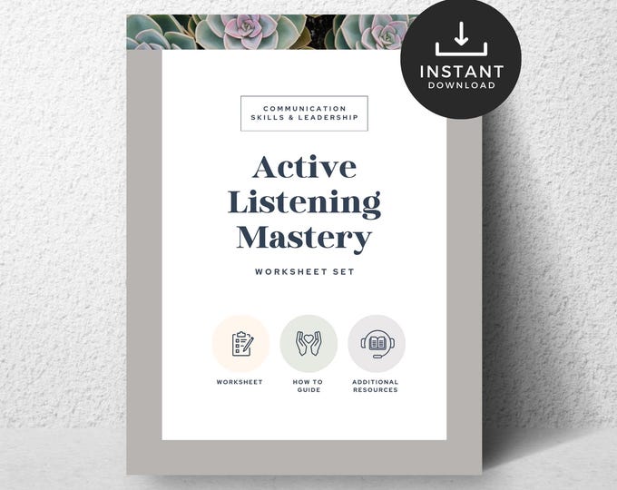 Active Listening Worksheet Effective Communication Relationship Therapy Communication Styles PDF
