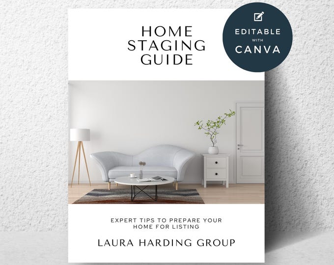 Home Staging Guide for Real Estate Agent, Seller Home Prep Checklist, Printable Home Selling Tips, Real Estate Marketing, Client Handout PDF