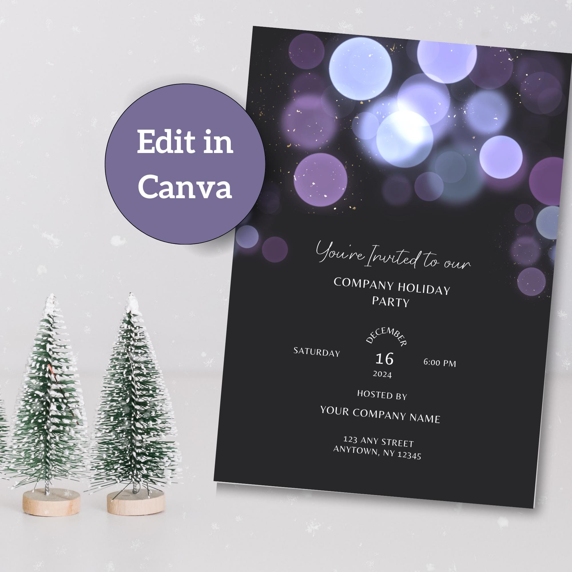 Editable Office Celebration Invitation Template, Mobile E-vite Canva ...