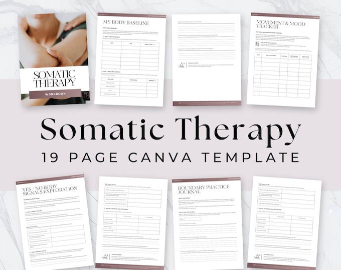 Somatic Therapy Workbook, Life Coach Resources, Done for You Sheets, Body Awareness Guide, Mindfulness Workbook, Holistic Tool Bundle
