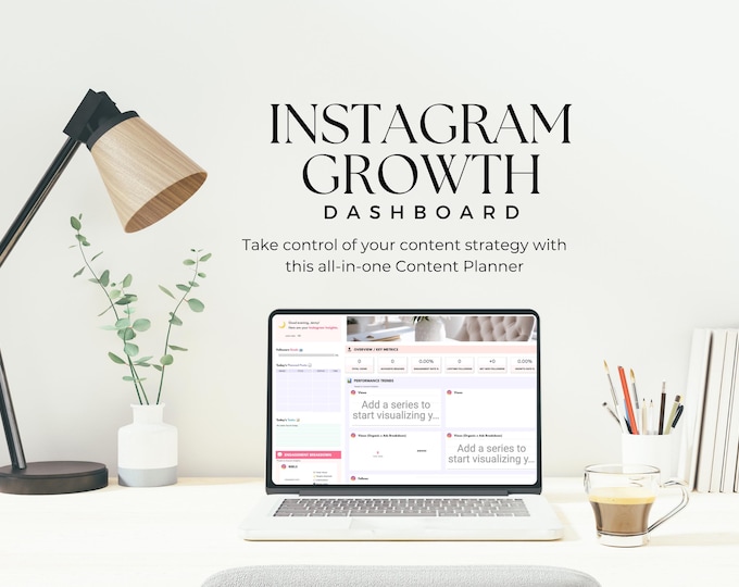 Instagram Growth Diagnostic Tool Google Sheet for Social Media Manager, Post Scheduler, Content Tracker, SMM Dashboard