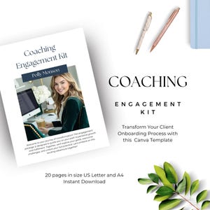Coaching Engagement Kit, Client Welcome Kit Template, Business Coach Onboarding Packet, Editable Coaching Guide, Onboarding Welcome Pack