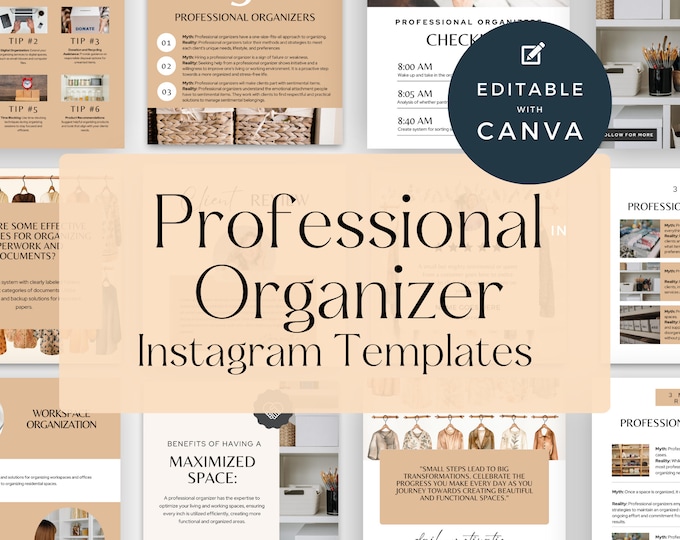Professional Organizer Instagram Post Organizing Services Social Media Instagram Template Closet Organizer Services Marketing Facebook Posts