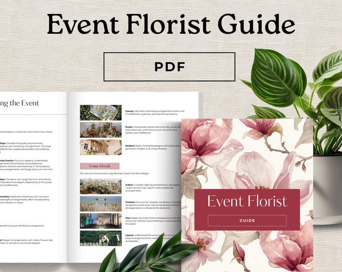 Event Florist Guide, Floral Arrangement Planner, Wedding Flowers, Centerpiece Decor, Florist Business