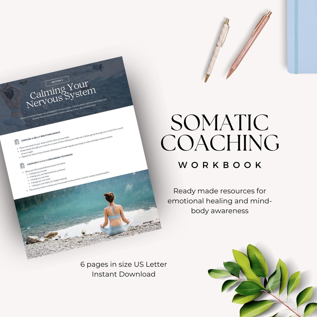 Meta Coaching Workbook Somatic Coaching Workbook Canva Template, Mindfulness Exercise ...