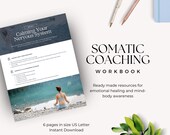 Somatic Coaching Workbook Canva Template, Mindfulness Exercise, Emotional Healing, Holistic Coach Therapist Tools, Mind-Body Awareness