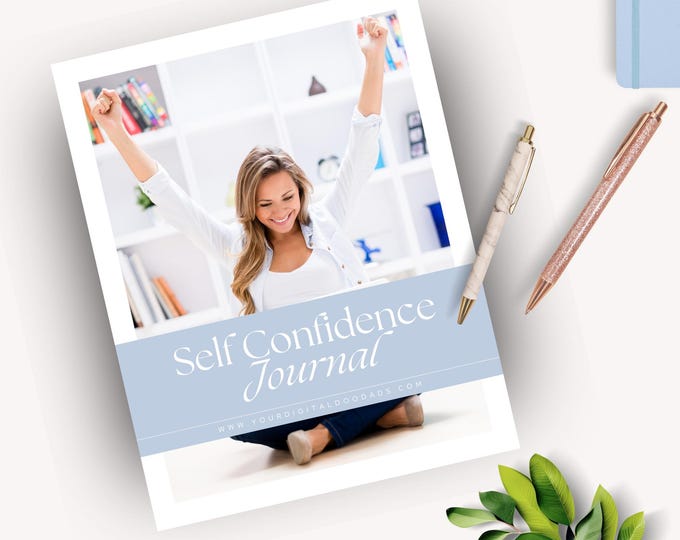 Self Confidence Journal PDF, Printable Self Care Planner, Therapy Journal Prompts, Mindset Journal, Personal Growth Planner Boost Confidence