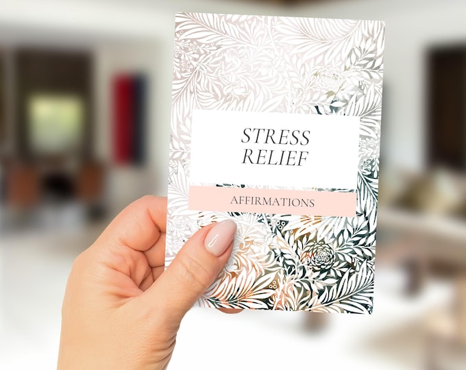 Affirmation Cards, Self-Care Deck, Stress Relief Gift, Positive Mantras, Mindfulness Quote, Mental Health, Coaching Tools, Daily Affirmation