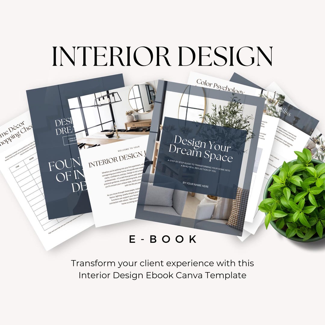 Interior Design Canva Ebook • Home Styling Client Guide • Style ...
