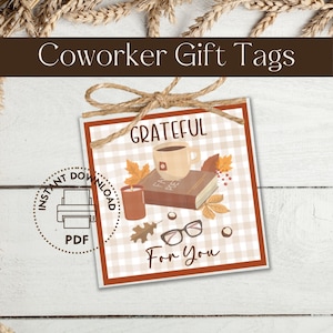 Etichette regalo per colleghi, regali per dipendenti, apprezzamento del personale, etichette autunnali, gratitudine sul lavoro, riconoscimento del team, gratitudine sul lavoro
