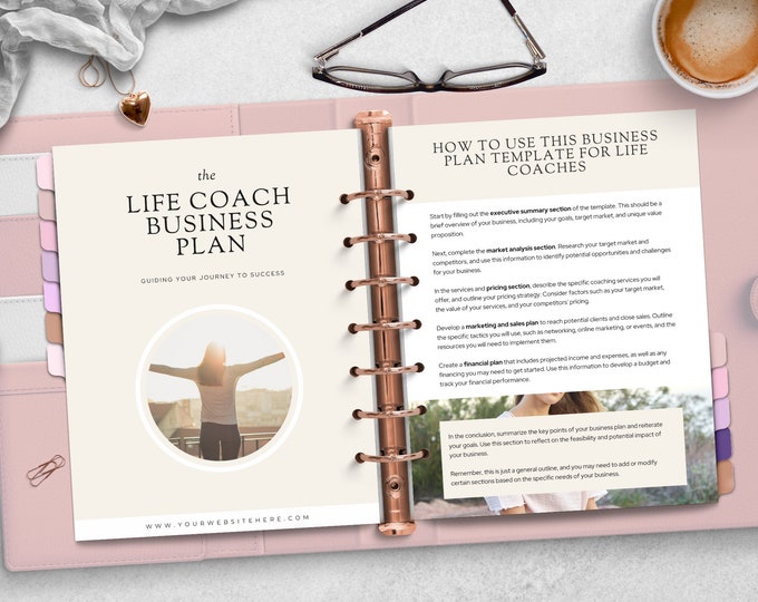 Life coach Business Plan Template Coaching Startup Workbook Editable Small Business Plan Analysis Canva Template Small Business Entrepreneur