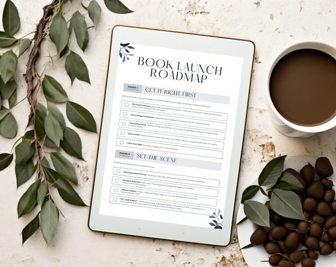 Book Launch Roadmap, Best Seller Launch Checklist, Author Marketing Planner, Book Release Timeline, Self Publishing PDF