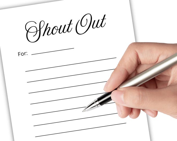 Shout Out Template, Employee Thanks, Workplace Printable, Employee Kudos Coworker Card, Staff Appreciation, Office Team Recognition Gift