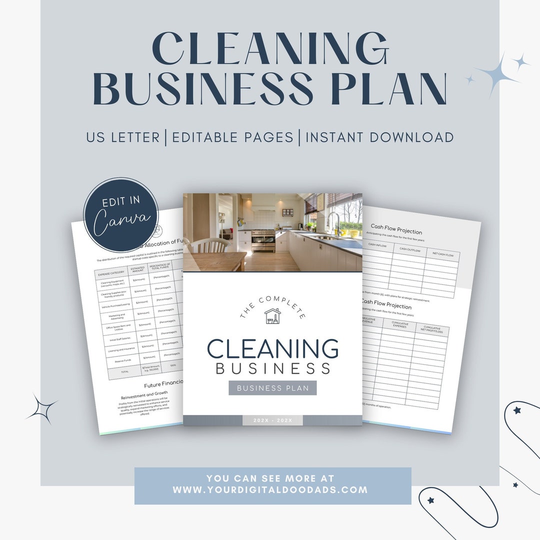 Cleaning Business Plan Template Financial Projections Market Analysis Cleaning Business Plan Template Financial Projections Market Analysis