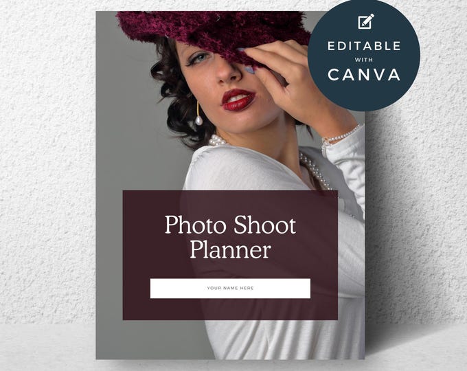 Photo Shoot Planner, Editable Photography Planner, Photographer Organizer, Session Planner Template, Photographer’s Toolkit, Client Workflow