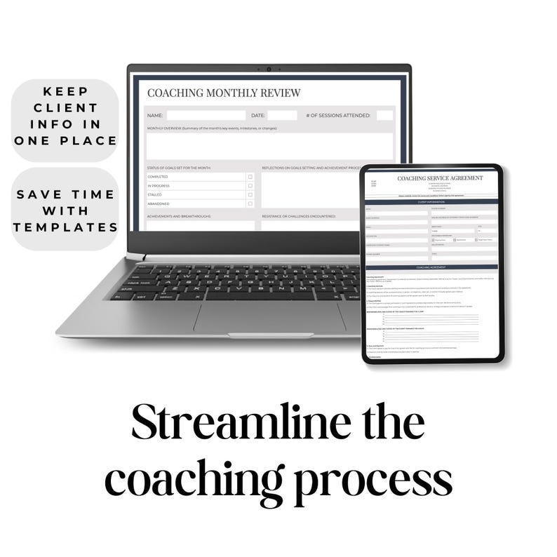 Business Coaching Forms Bundle Google Sheet, Therapy Toolkit Editable ...