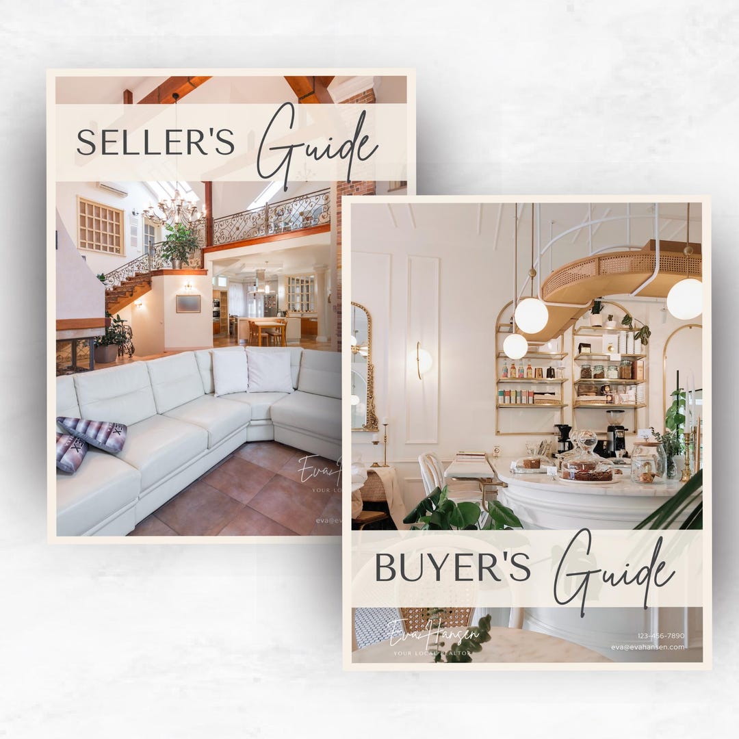 Real Estate Seller Guide Home Buyer Guide Bundle, Buyer Agent Marketing ...