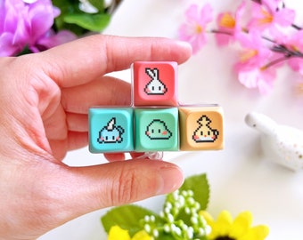 Light-Up Pixel Keycap Keyboard Clicky Fidget Keychain | Fidget, Keycap, Mechanical Keyboard Fidget, Keyboard Switch, Keyboard Fidget Toy