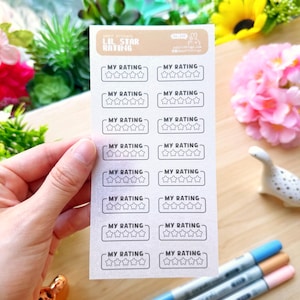 Book Star Reading Washi Stickers | Hand Drawn Stickers, Journal Stickers, Scrapbook Stickers, Bullet Journal Stickers, Reading Journal