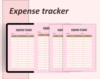 Expense tracker, Spending Log, Expense Printable, Income Tracker, Expense Tracker, Expense Log, Spending Planner, Spending Tracker