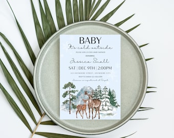 Personalized Baby Invitations, Custom Shower Cards, Boy or Girl Gender Reveal, Baby Announcement, Party Invites