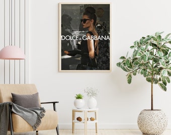 Dolce and gabbana poster,Printable Wall Art,Digital Download,Fashion Wall Art,Fashion Photography,Fashion Quote Art,Aesthetic Room Decor