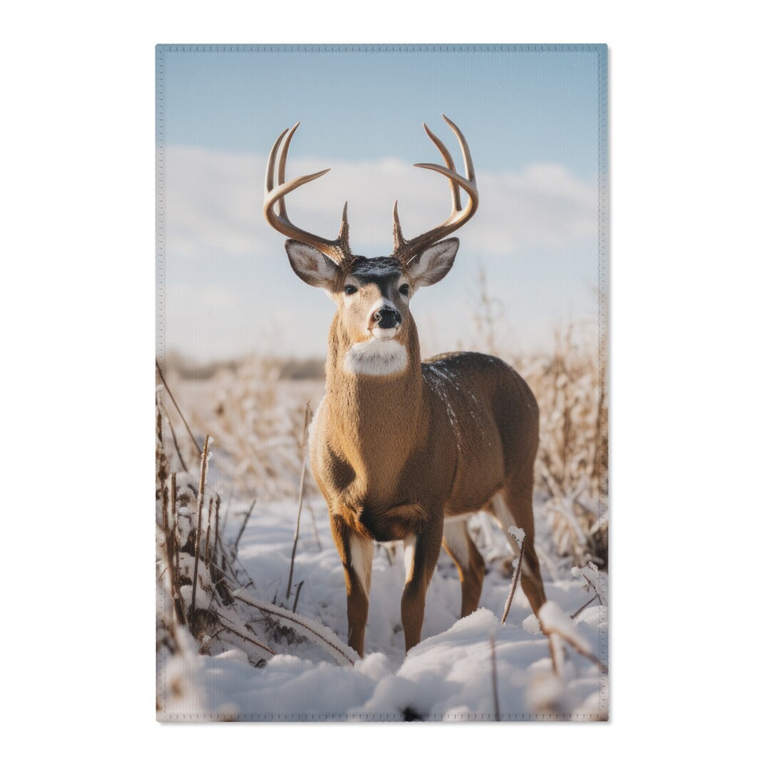 Whitetail Buck Custom Area Rug - Etsy