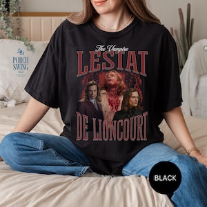 Camiseta unisex para lectores de terror, Entrevista con un vampiro, Novelas de Anne Rice, Camiseta de Lestat de Lioncourt, Romance de vampiros, Camiseta de lector de fantasía,
