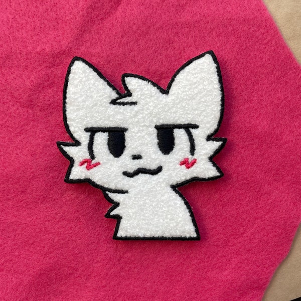 Boykisser meme chenille embroidered patch