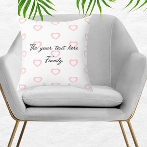 Custom Photo Pillow Cover, Personalized Throw Pillowcase with Pictures, Pillow Cover from Photo & Text Home Decor Personalized Picture Gifts