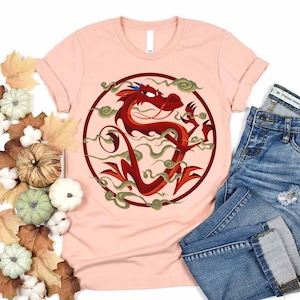 Disney Mulan Mushu Dragon Inner Circle Graphic Shirt, Disney Mulan Tee, Comfort Color, WDW Magic Kingdom, Disneyland Trip Family Vacation