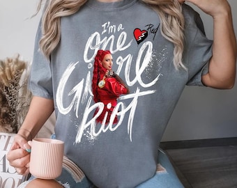 Disney Descendants The Rise Of Red I&#39;m The One Girl Riot Portrait Shirt, Comfort Color, WDW Magic Kingdom, Disneyland Trip Family Vacation