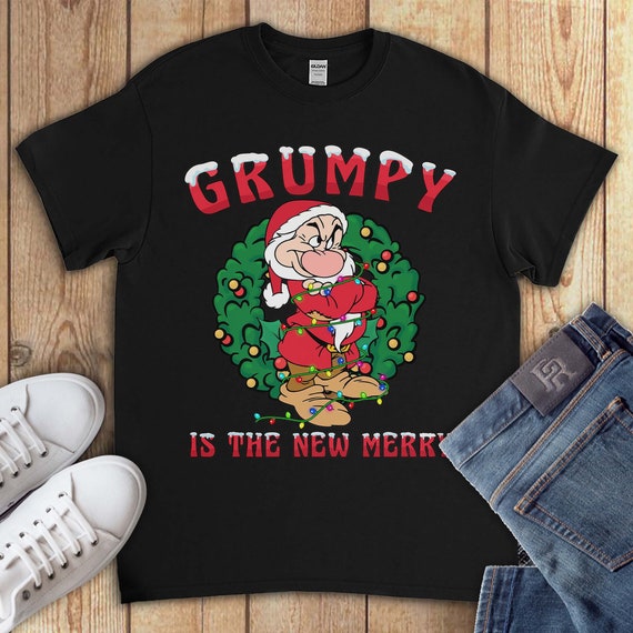Ugly Sweater. Funny Is This Jolly Enough Shirt Grumpy Dwarf. T-Shirt Ugly Sweater. Funny Is This Jolly Enough Shirt Grumpy Dwarf. T-Shirt