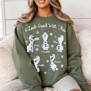 Disney Frozen Olaf I Look Good With This Funny Shirt, Frozen Shirt, Comfort Color, WDW Magic Kingdom, Disneyland Trip Family Vacation